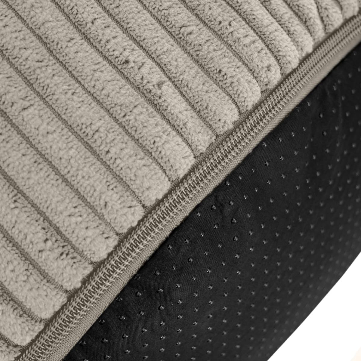 Runde Sitzpouf 45x25 cm weich modern Fußhocker Sitzhocker gepolstert rutschfest für Wohnzimmer Schlafzimmer Kinderzimmer Made in Polen