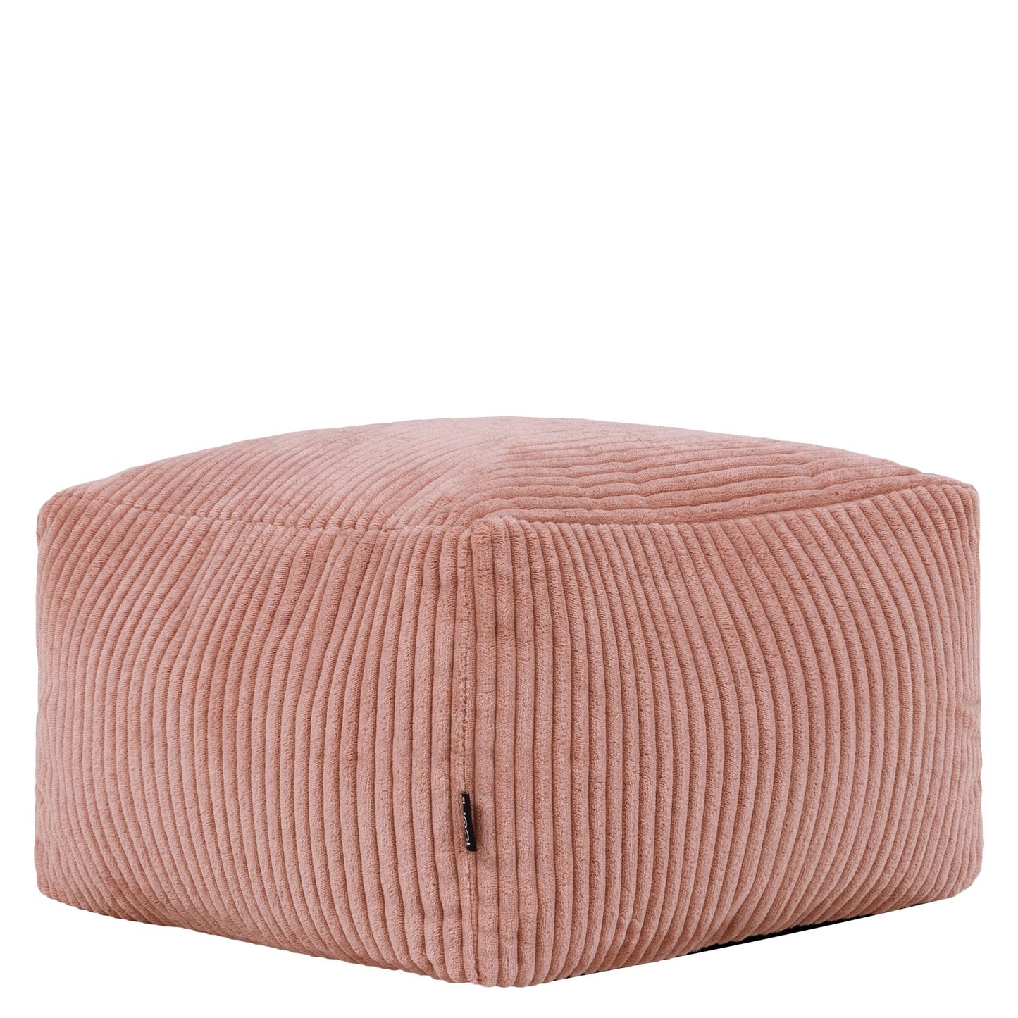 Icon Amara Hocker, Salbeigrün, Flauschiger Cord Stoff, Sitzsack Cord, Sitzpuff, Pouf Hocker mit Füllung, Fußhocker für das Wohnzimmer, Deko Wohnzimmer