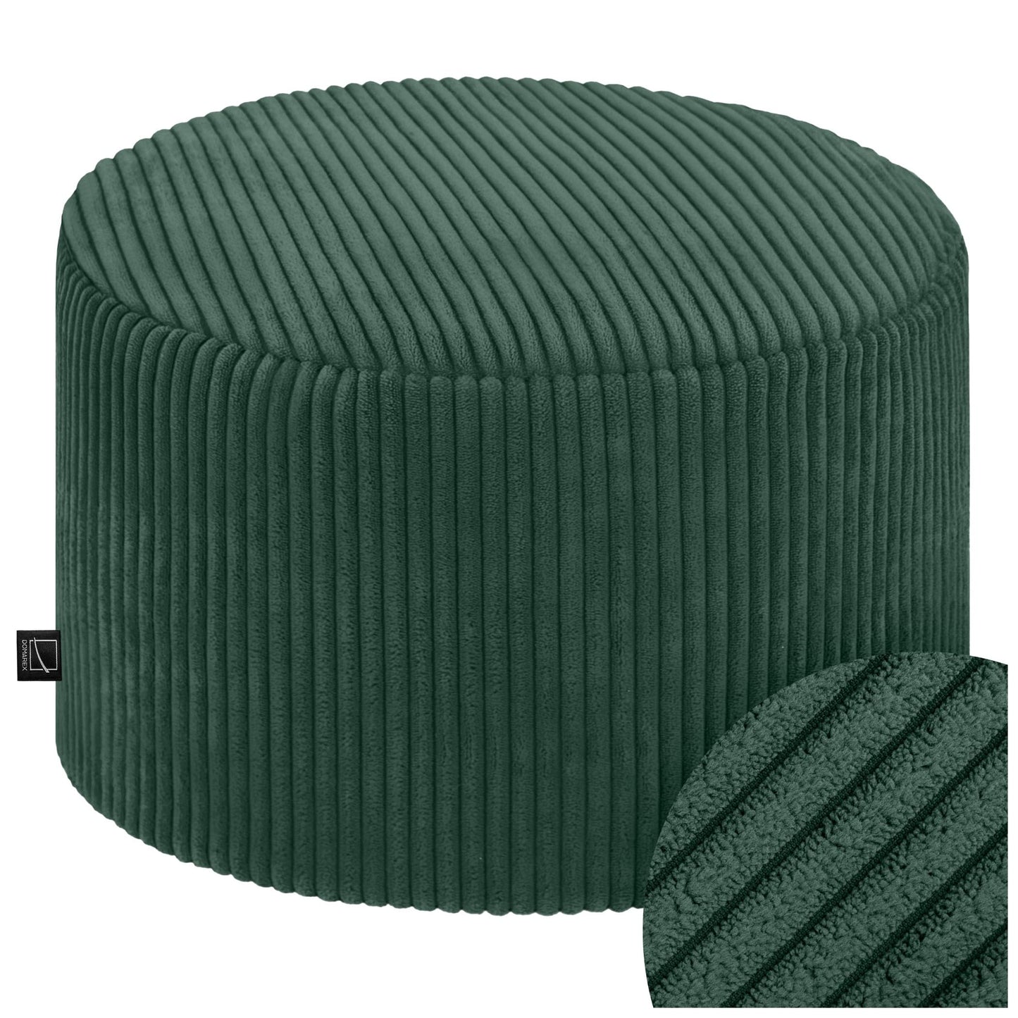 Runde Sitzpouf 45x25 cm weich modern Fußhocker Sitzhocker gepolstert rutschfest für Wohnzimmer Schlafzimmer Kinderzimmer Made in Polen
