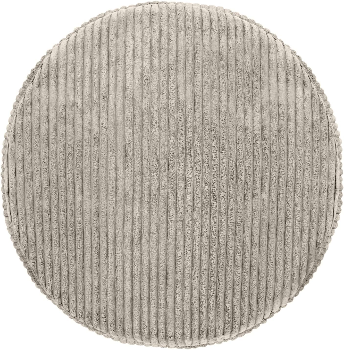 Runde Sitzpouf 45x25 cm weich modern Fußhocker Sitzhocker gepolstert rutschfest für Wohnzimmer Schlafzimmer Kinderzimmer Made in Polen